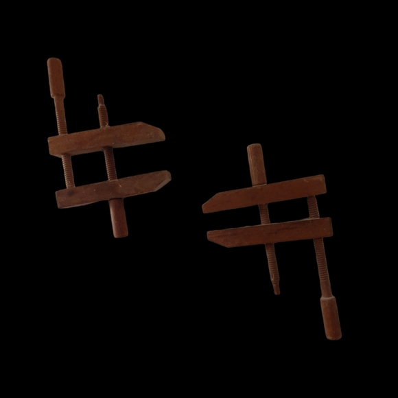 Primitive Wooden HandScrew Clamp 14